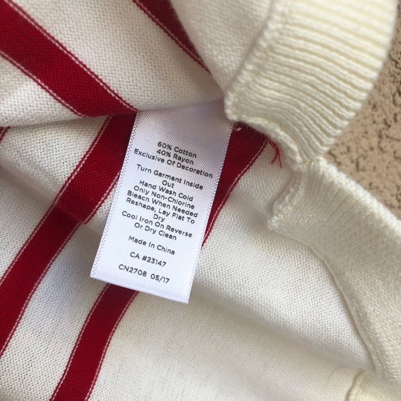 Talbots striped bow sweater - Picture 5 of 6